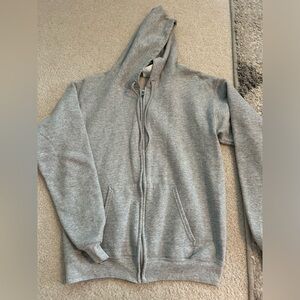 Grey zip up